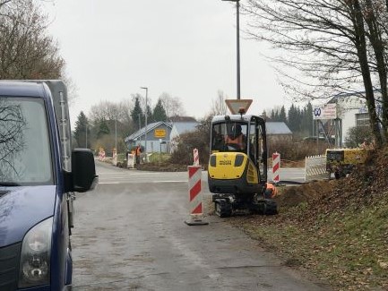 Baustelle an der Umgehungsstraße K98